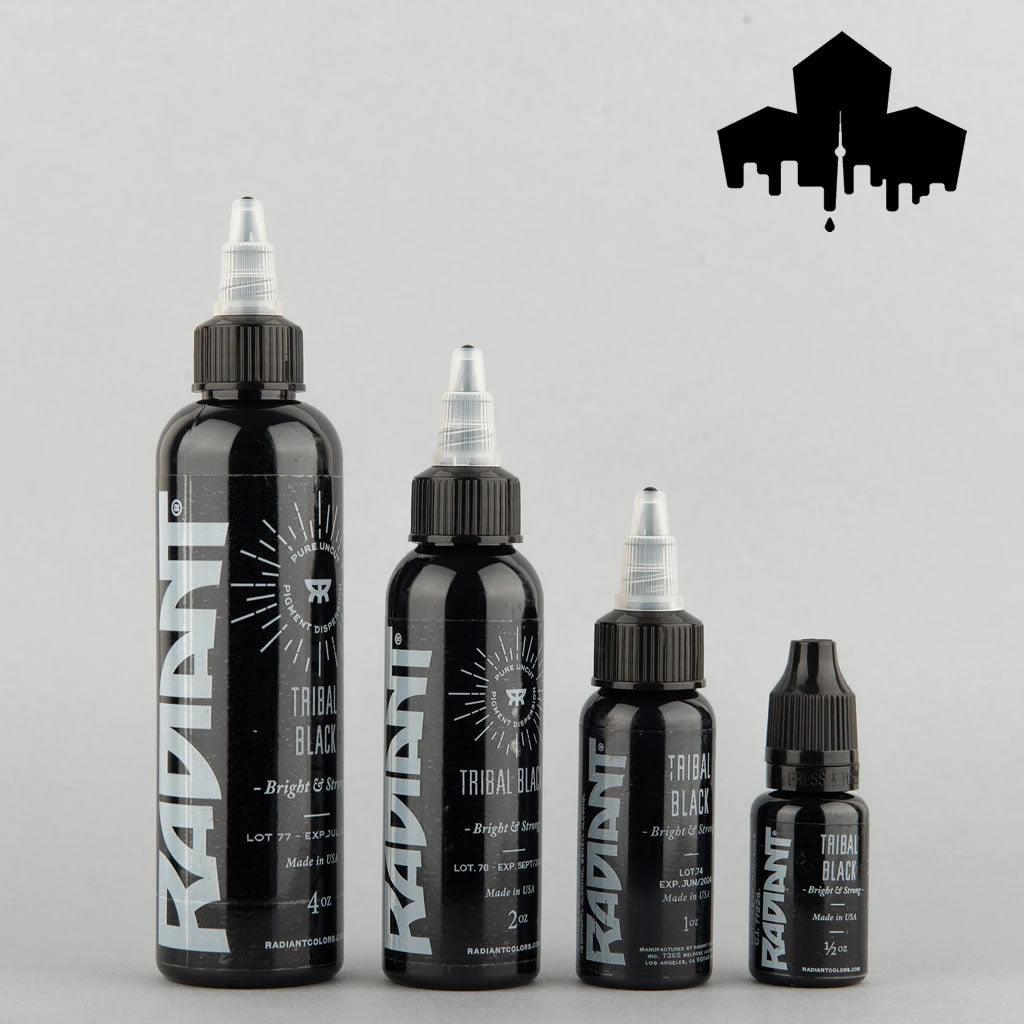Radiant Tribal Black Sizes Tattoo Ink